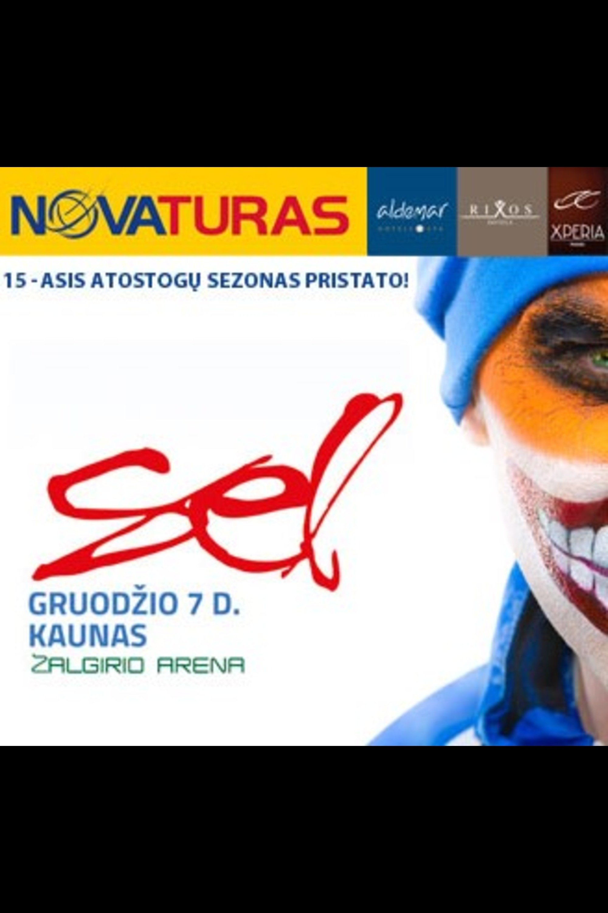 Poster de NOVATURO 15-asis atostogų sezonas pristato – SEL