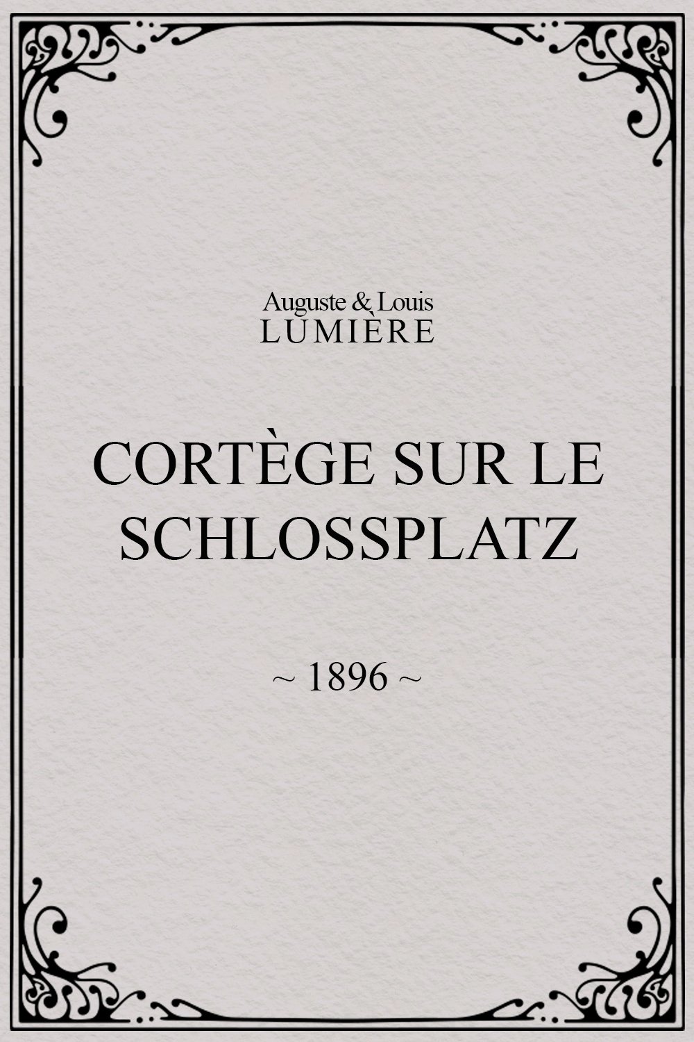 Cortège sur le Schlossplatz