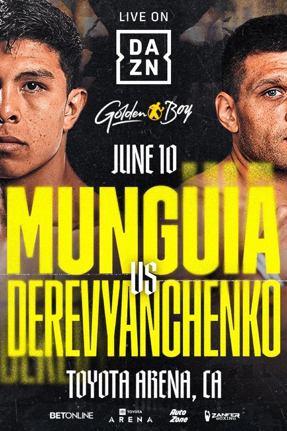 Poster de Jaime Munguia vs. Sergiy Derevyanchenko