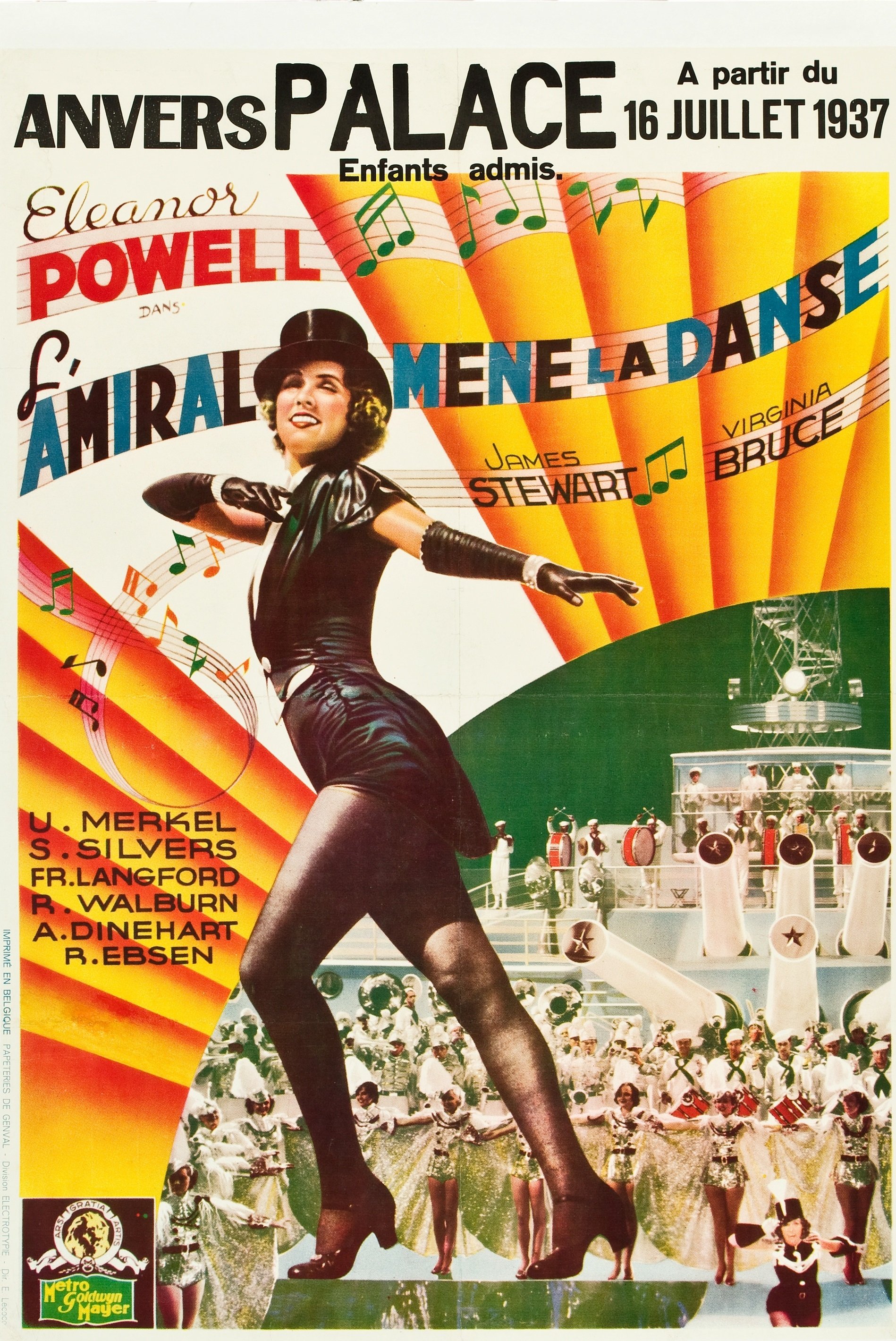 Affiche du film L'amiral mène la danse