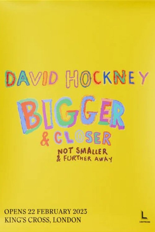 Poster de David Hockney: Bigger & Closer (Not Smaller & Further Away)