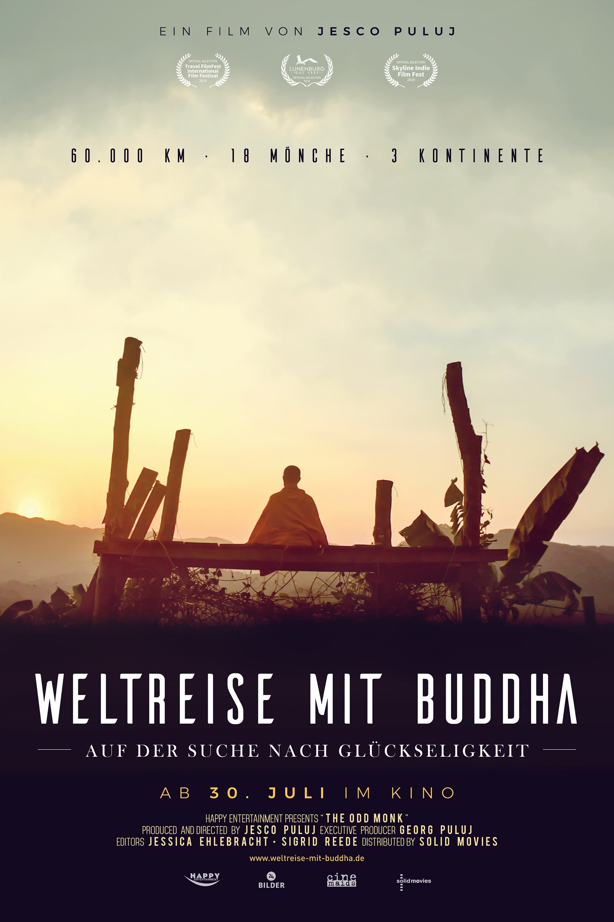 Poster de Weltreise mit Buddha