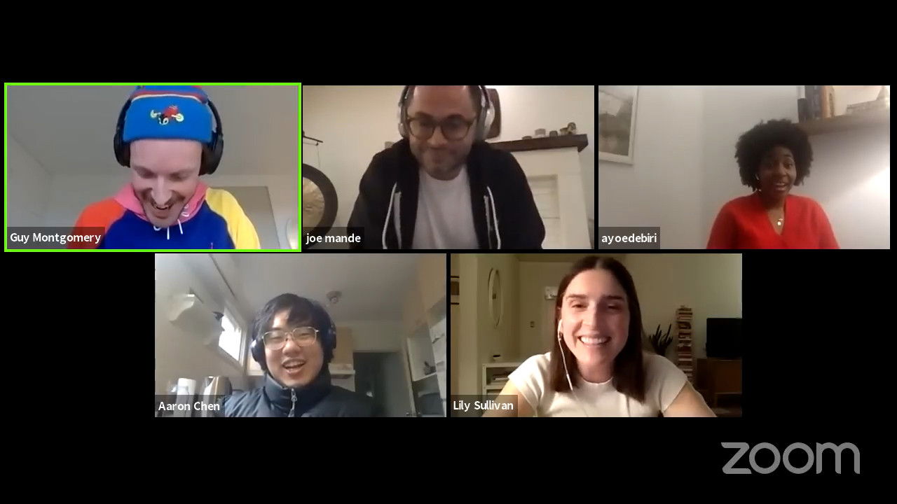 Joe Mande, Ayo Edebiri, Aaron Chen & Lily Sullivan