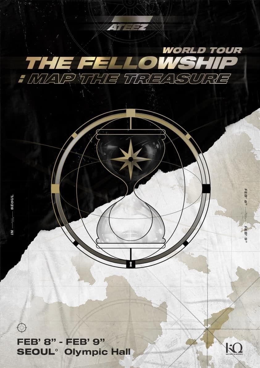 Poster de ATEEZ Turnê Mundial - The Fellowship: Map the Treasure em Seoul