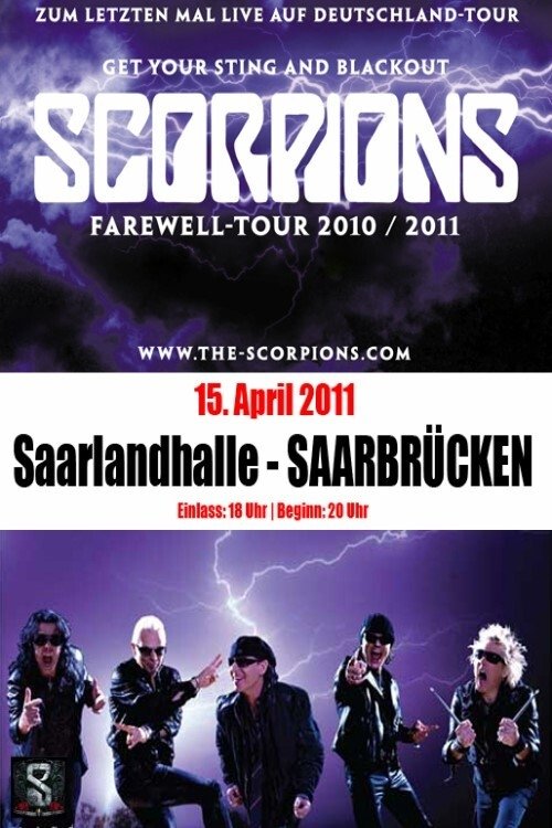 Poster de Scorpions - Live au Saarlandhalle Saarbrucken
