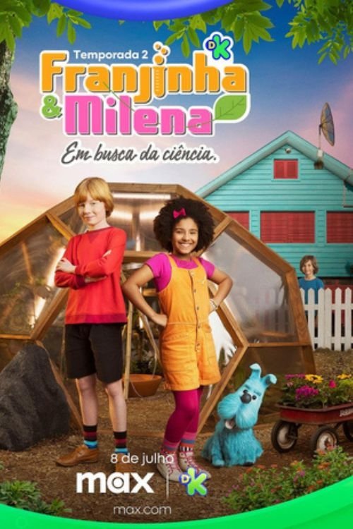 Poster de Franjinha e Milena em Busca da Ciência Parte II