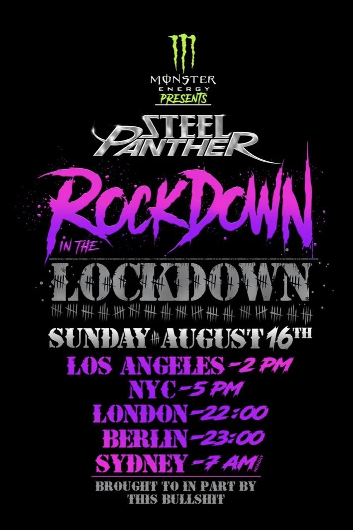 Poster de Steel Panther - Rockdown In The Lockdown