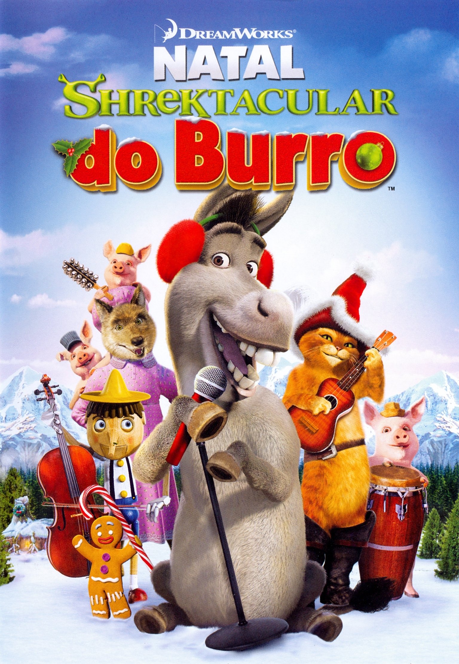 Poster de Natal Shrektacular do Burro