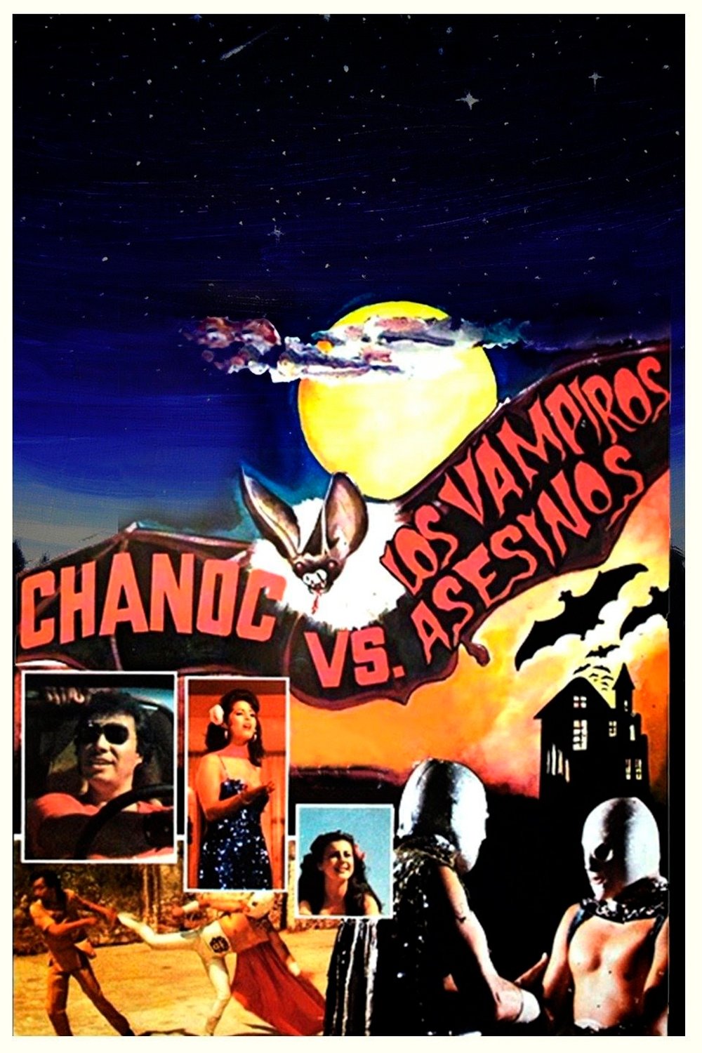 Poster de Chanoc y El Hijo del Santo contra los vampiros asesinos