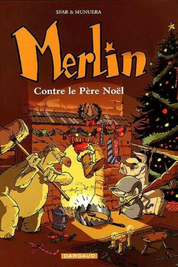 Poster de Merlin contre le Père Noël