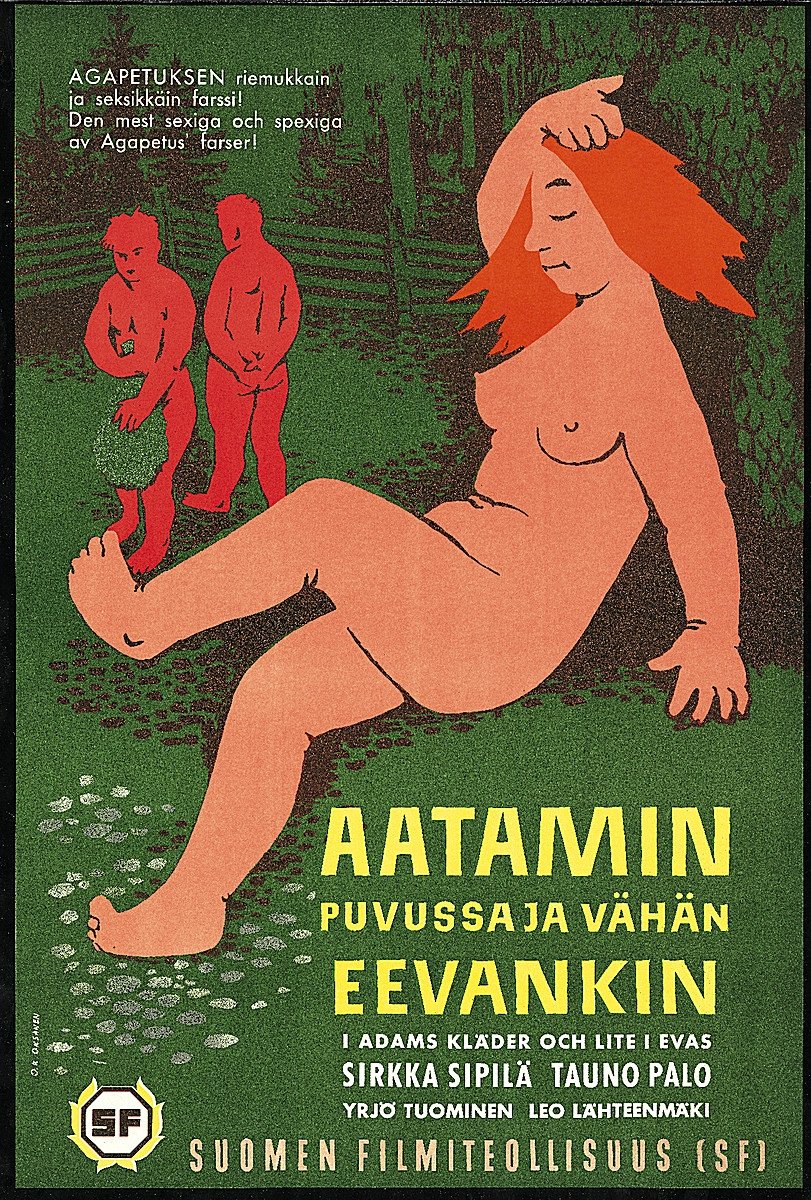 Poster de Aatamin puvussa – ja vähän Eevankin…