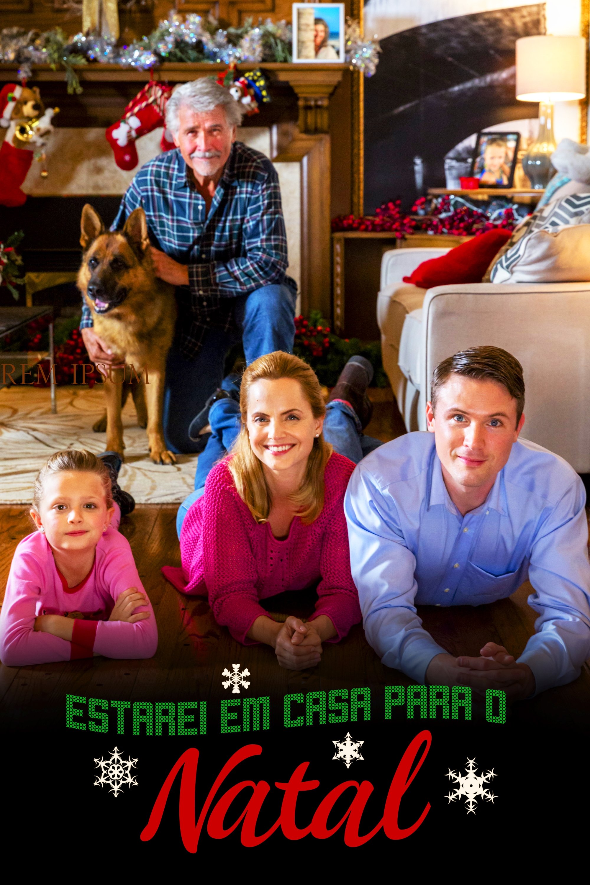 Poster de Estarei em Casa para o Natal