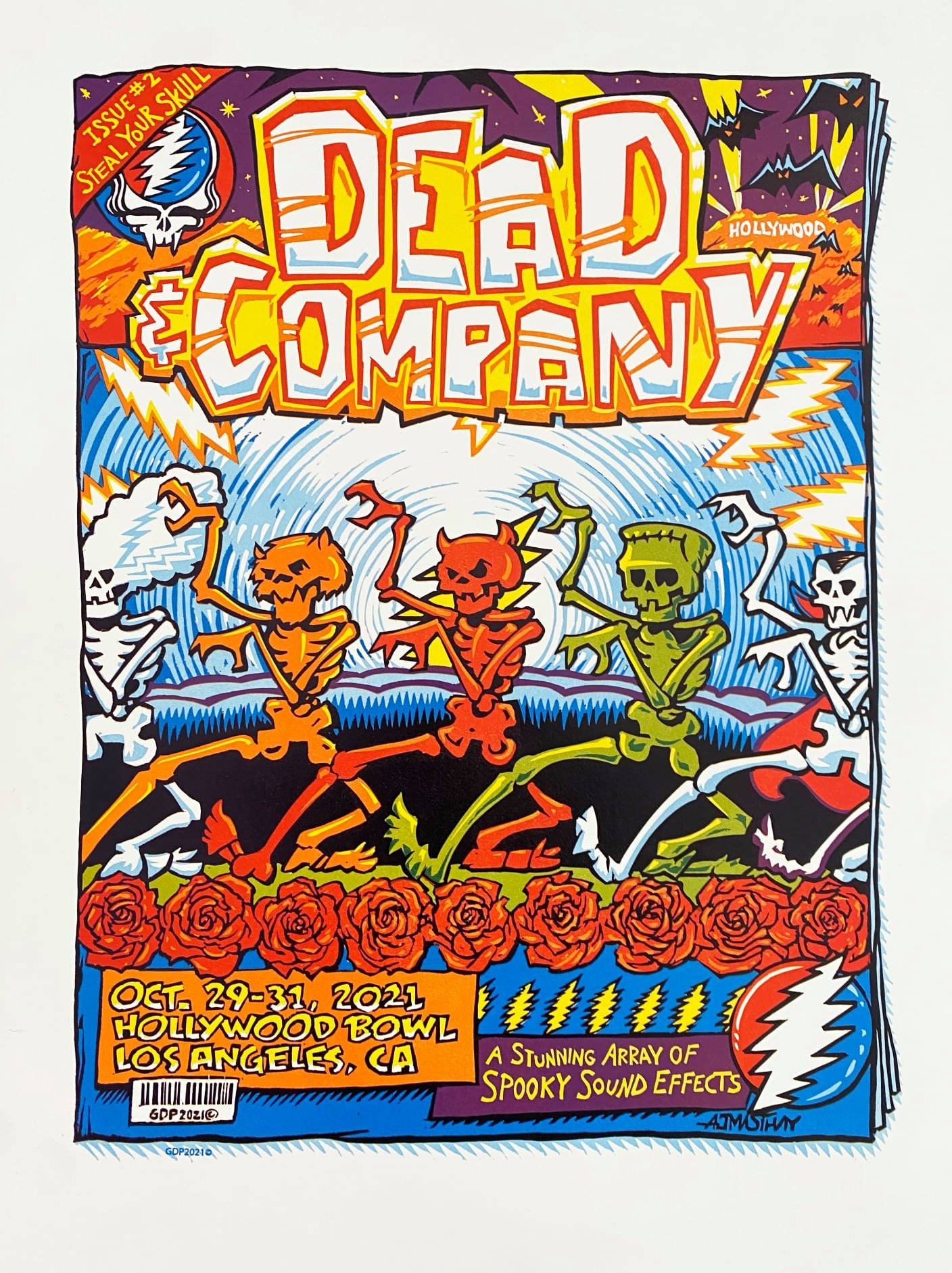 Poster de Dead & Company: 2021.10.29 - Hollywood Bowl - Hollywood, CA