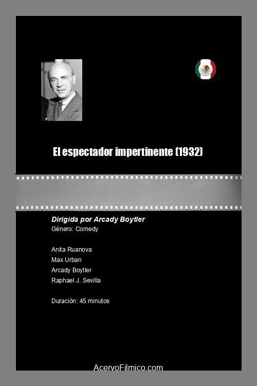 Poster for El espectador impertinente