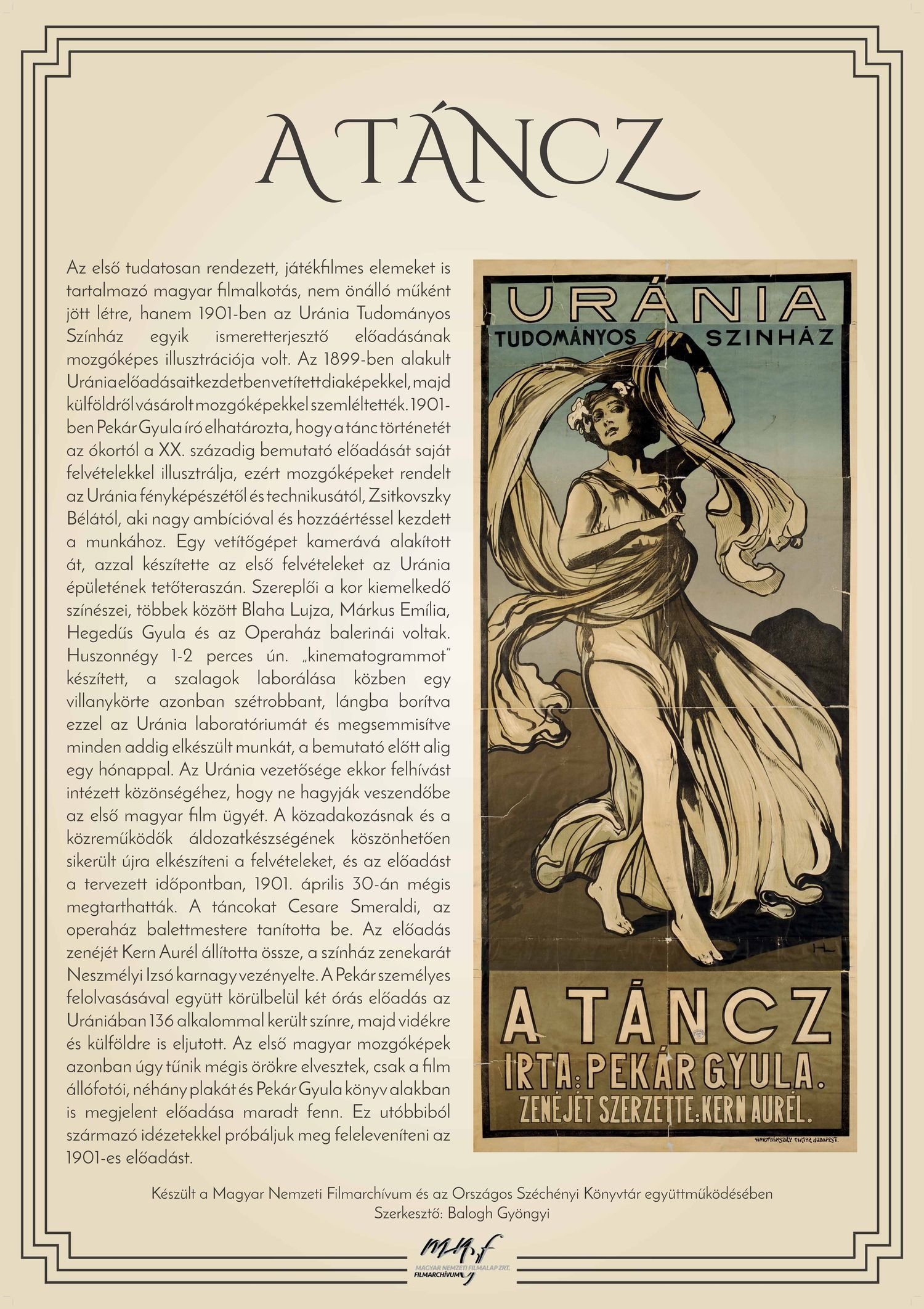 Poster de A táncz
