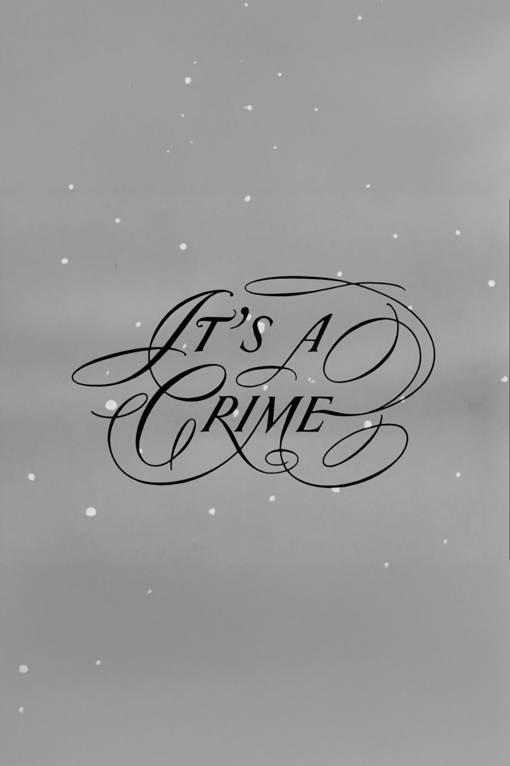 Poster de It's a Crime