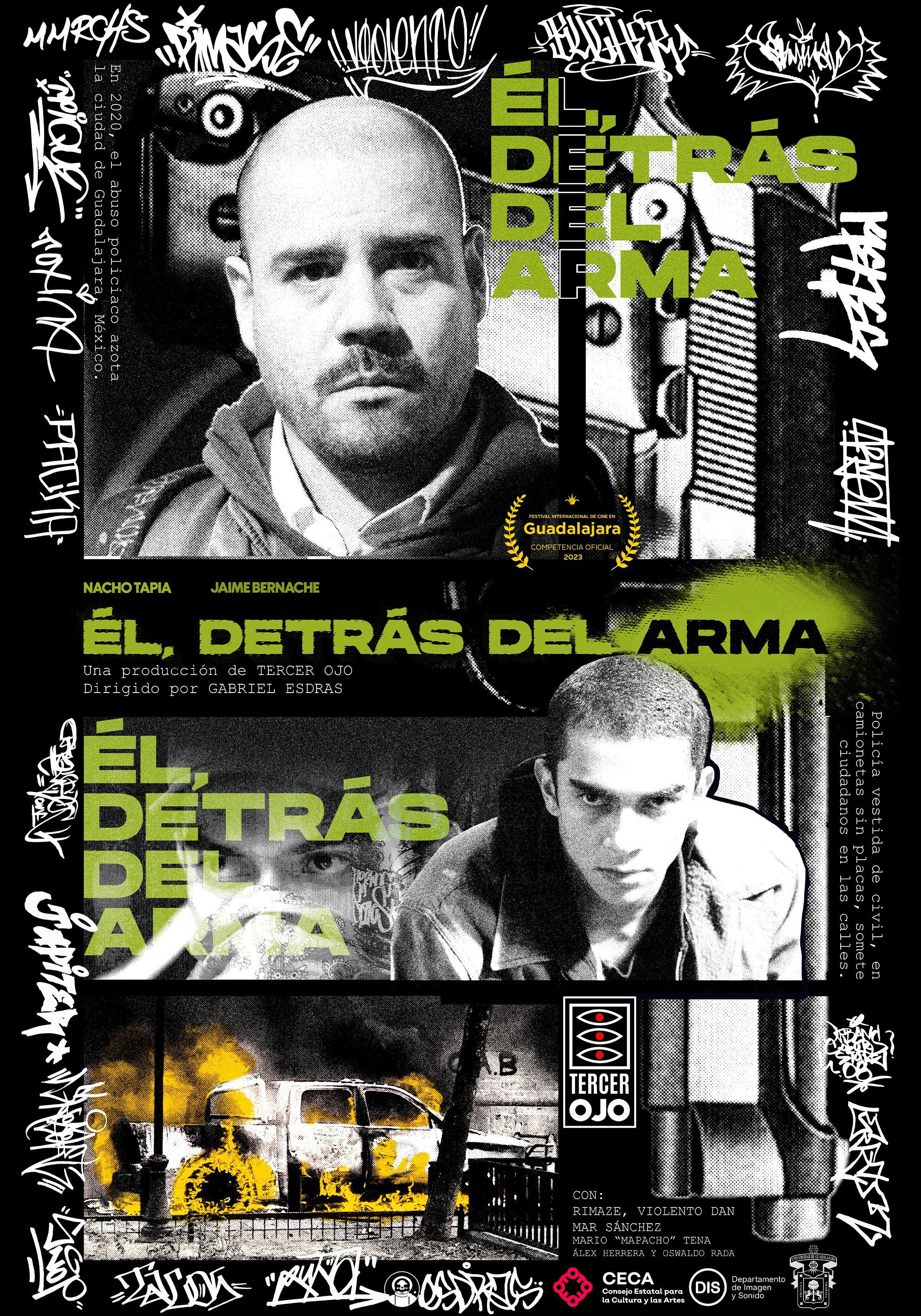 Poster de Él, detrás del arma