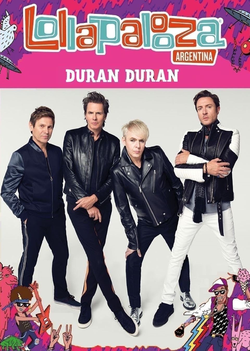 Poster de Duran Duran - Lollapalooza Argentina