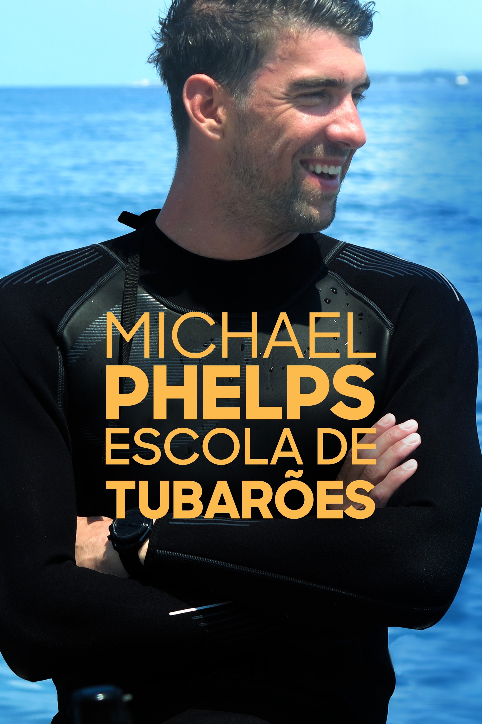 Poster de Michael Phelps: Escola de Tubarões