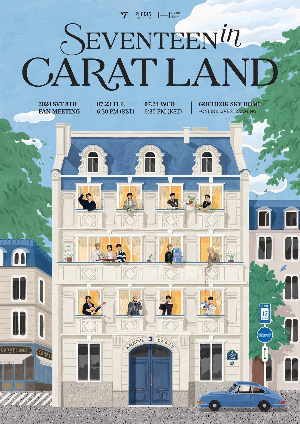 Poster de 2024 SVT 8TH FAN MEETING〈SEVENTEEN in CARAT LAND〉