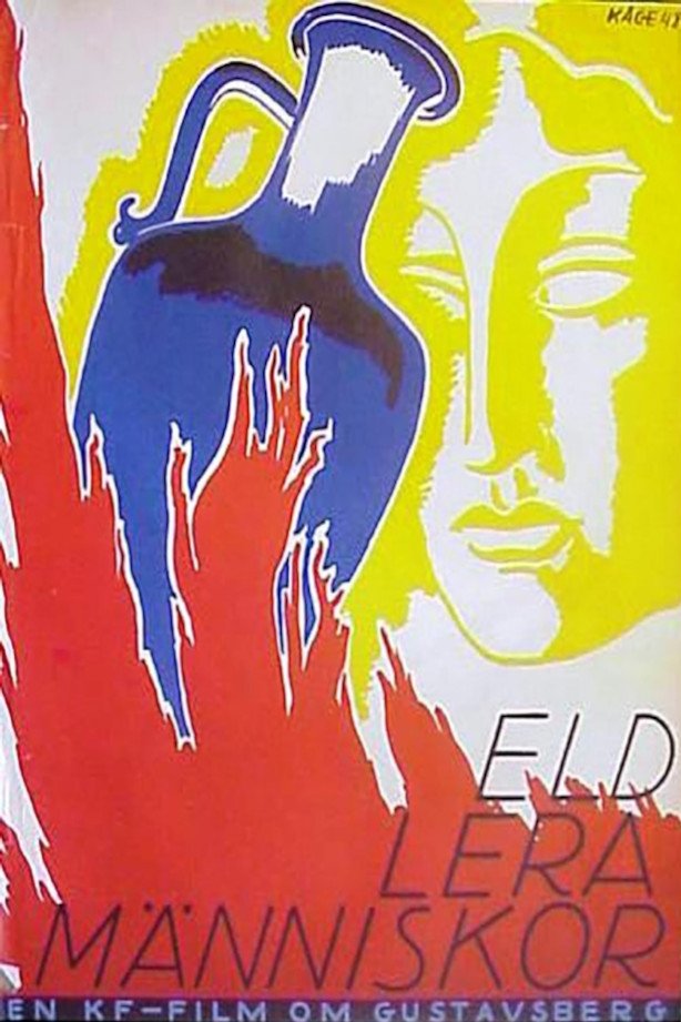 Poster de Eld, lera och människor