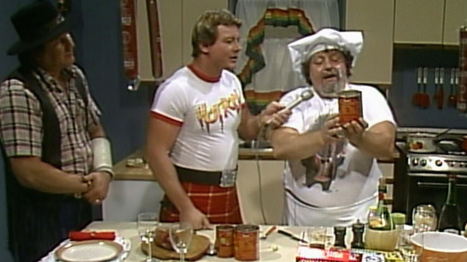 Guest hosts Roddy Piper and Bob Orton