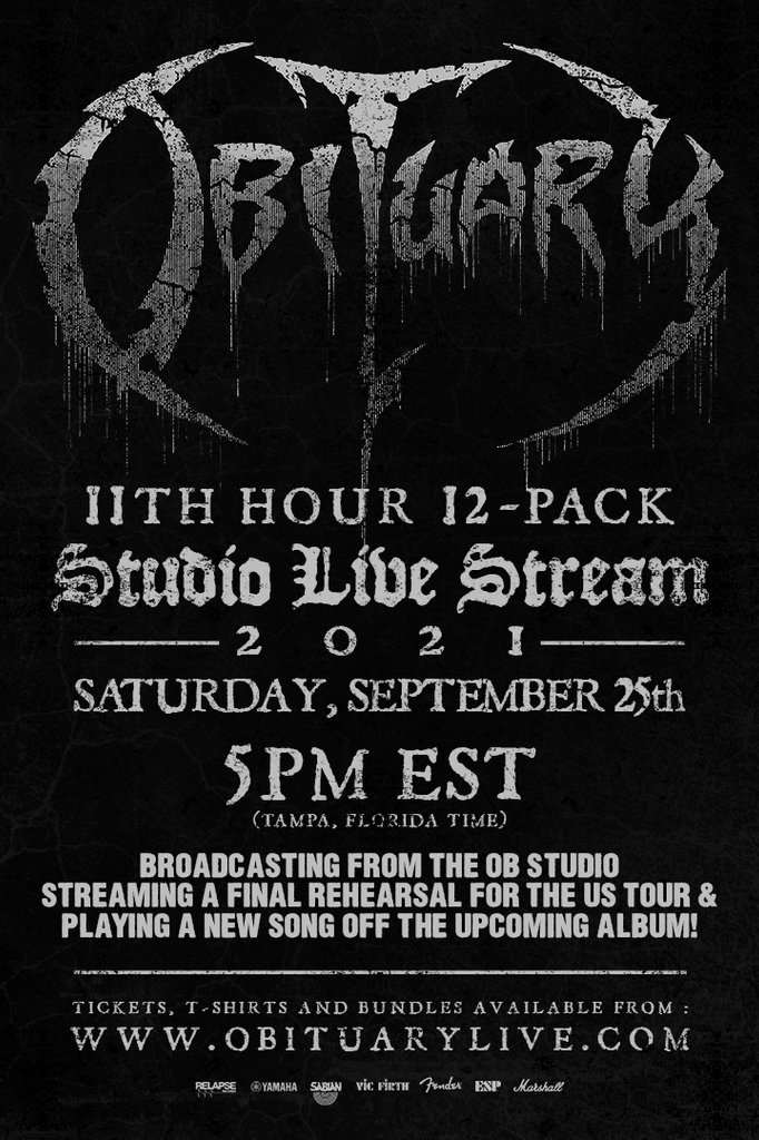 Poster de Obituary - 11th Hour 12-Pack Live Stream