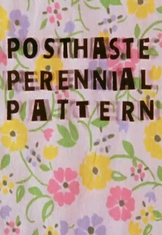 Poster de Posthaste Perennial Pattern