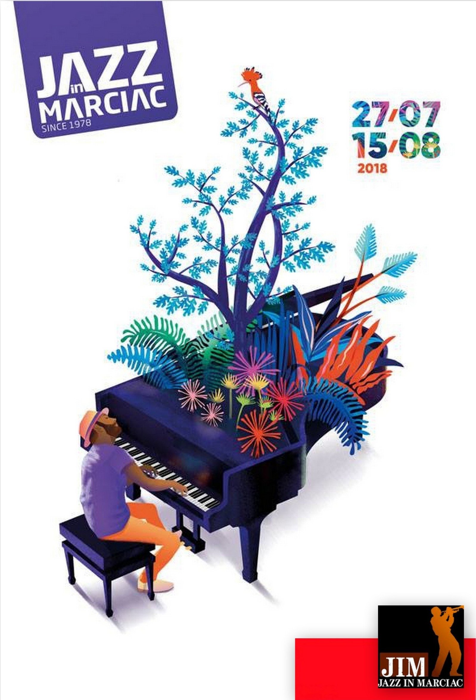 Poster de Jazz in Marciac 2018 - Dave Holland, Zakir Hussain, Chris Potter -