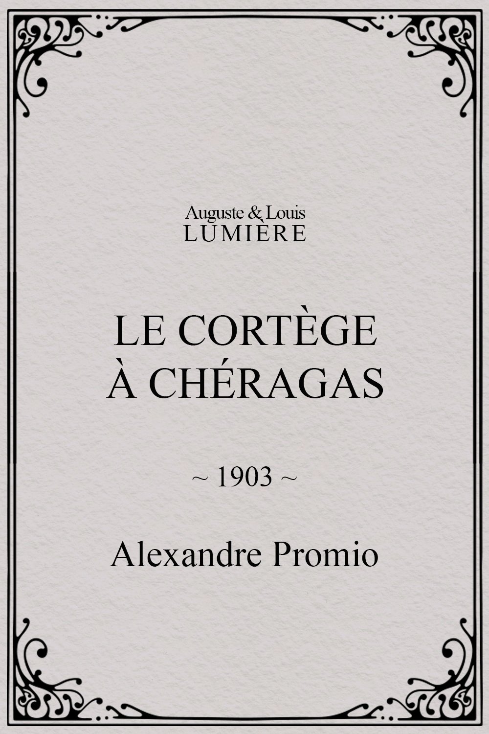 Le cortège à Chéragas