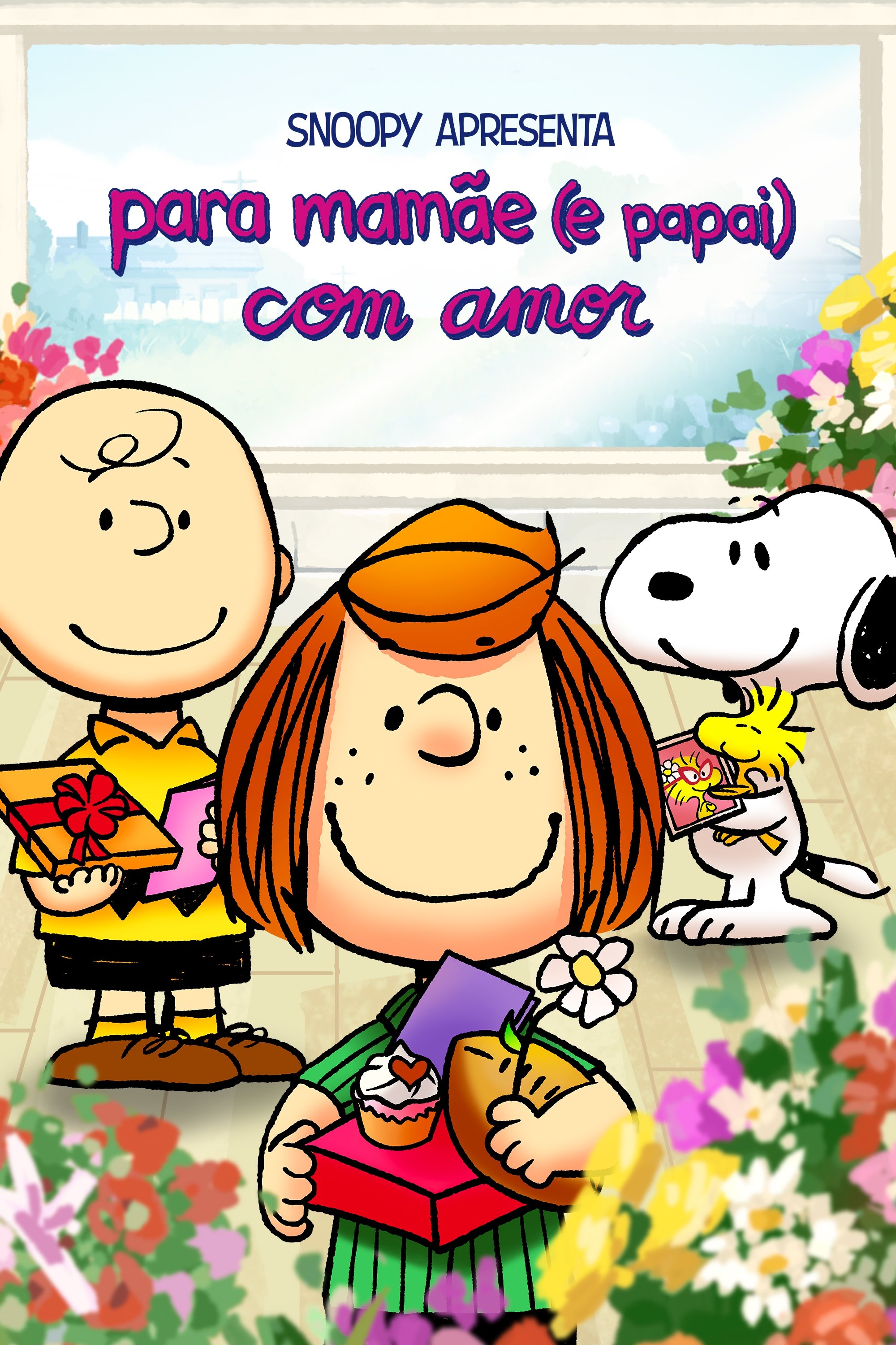 Poster de Snoopy apresenta: para mamãe (e papai) com amor