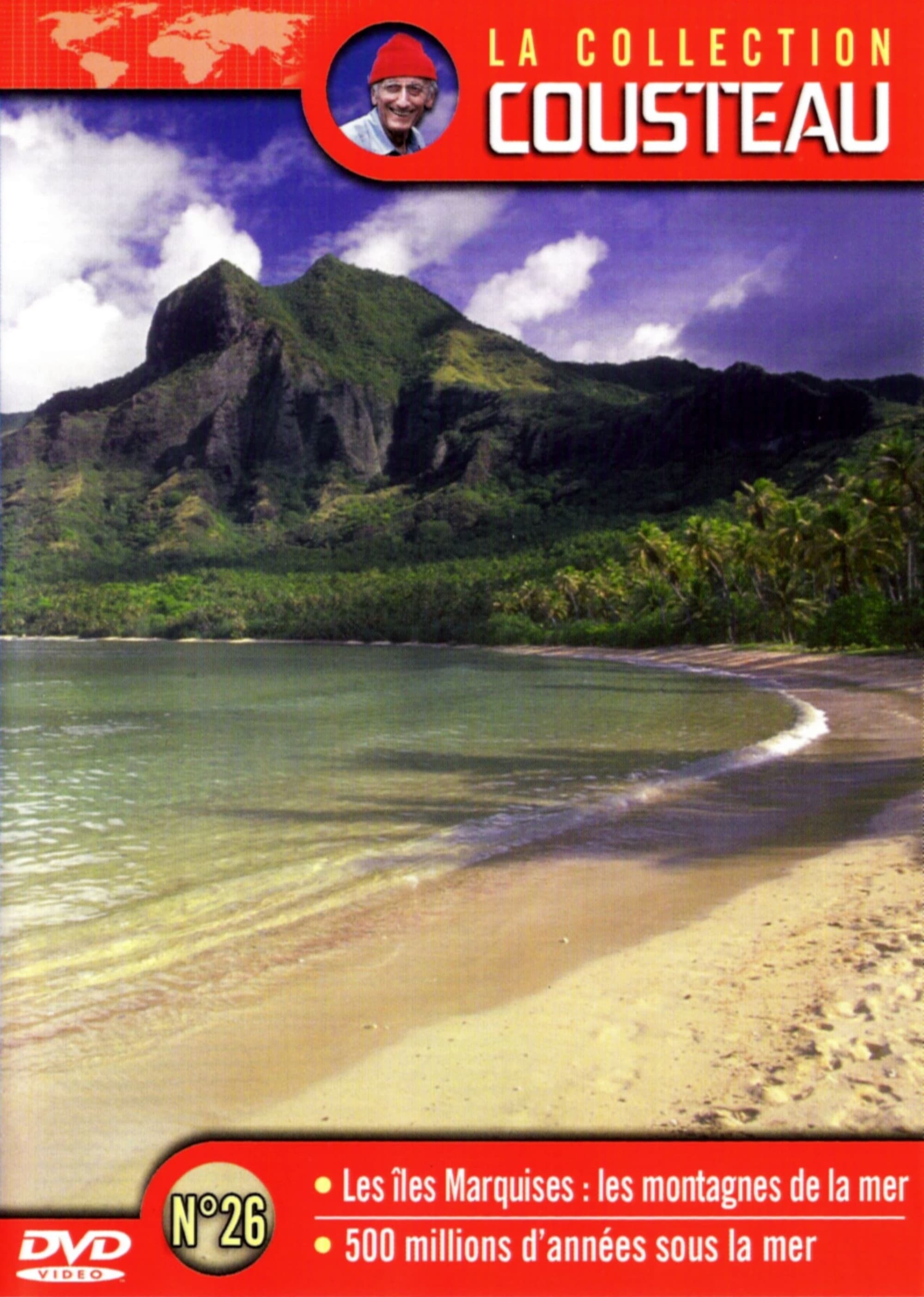 Poster de La collection Cousteau N°26 | Les îles Marquises : les montagnes de la mer | 500 millions d'années sous la mer