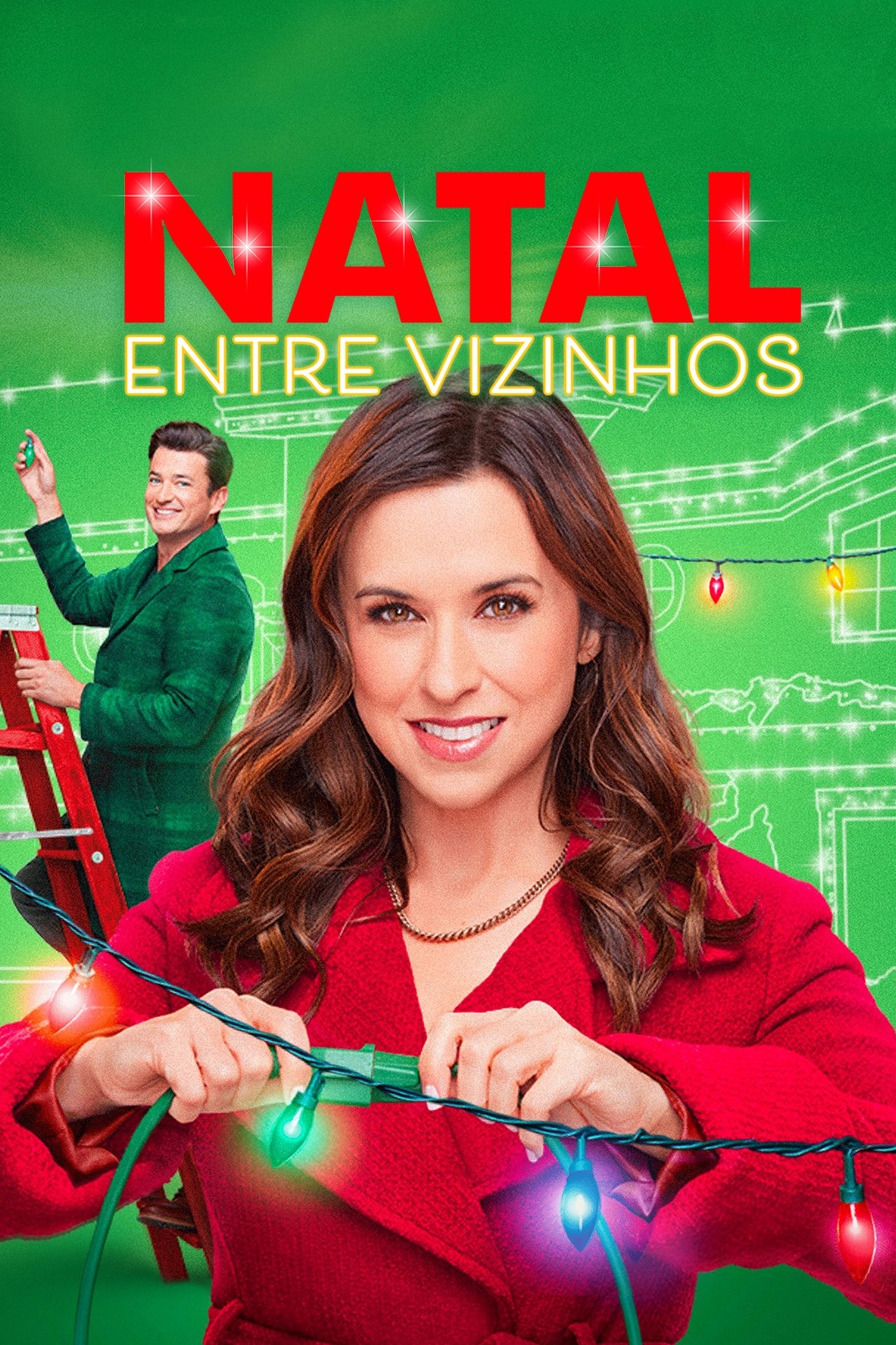 Poster de Natal Entre Vizinhos
