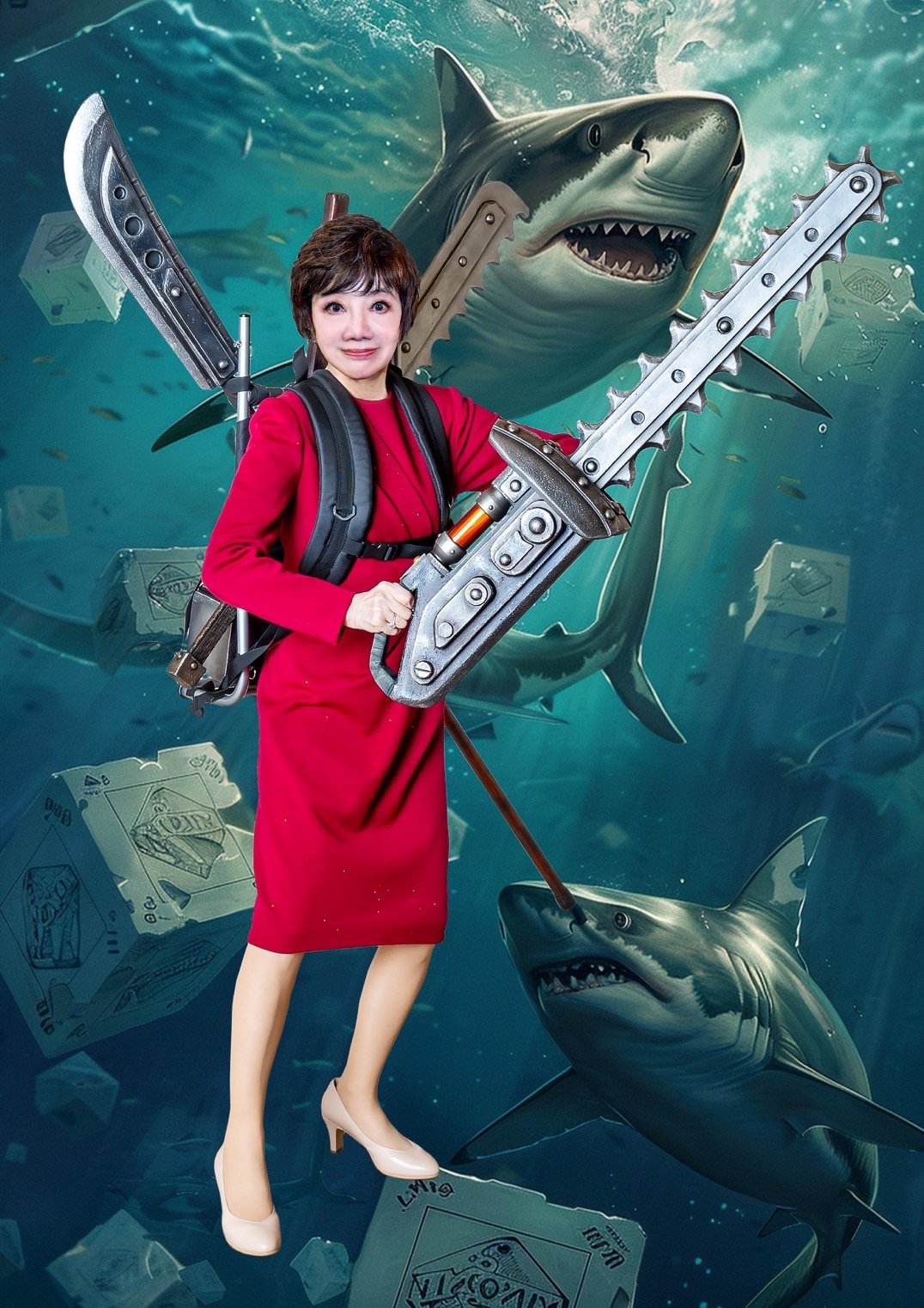 Poster de 松島トモ子サメ遊戯