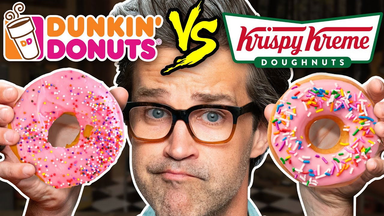 Dunkin vs. Krispy Kreme Taste Test | Food Feuds