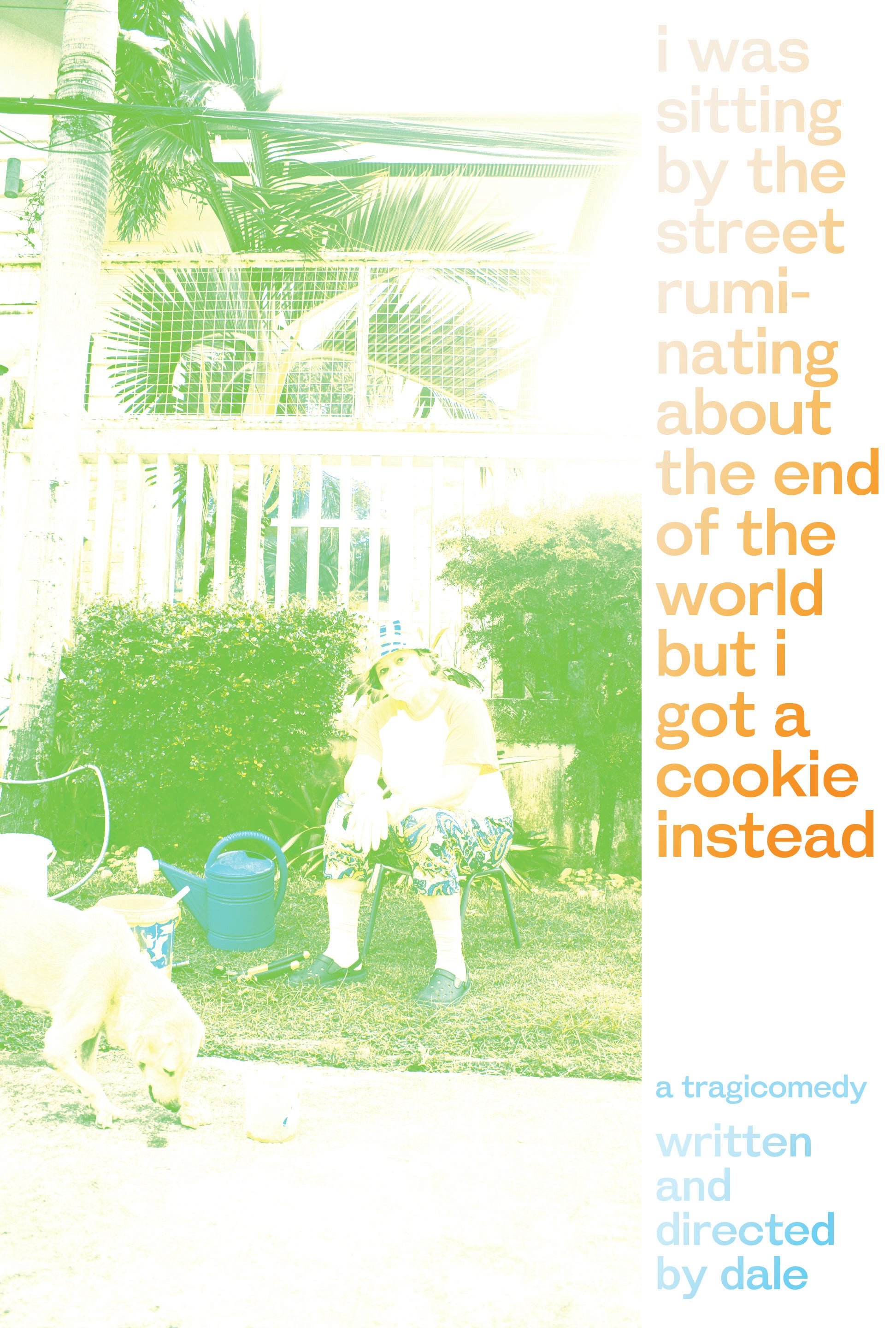 Poster de i was sitting by the street ruminating about the end of the world but i got a cookie instead