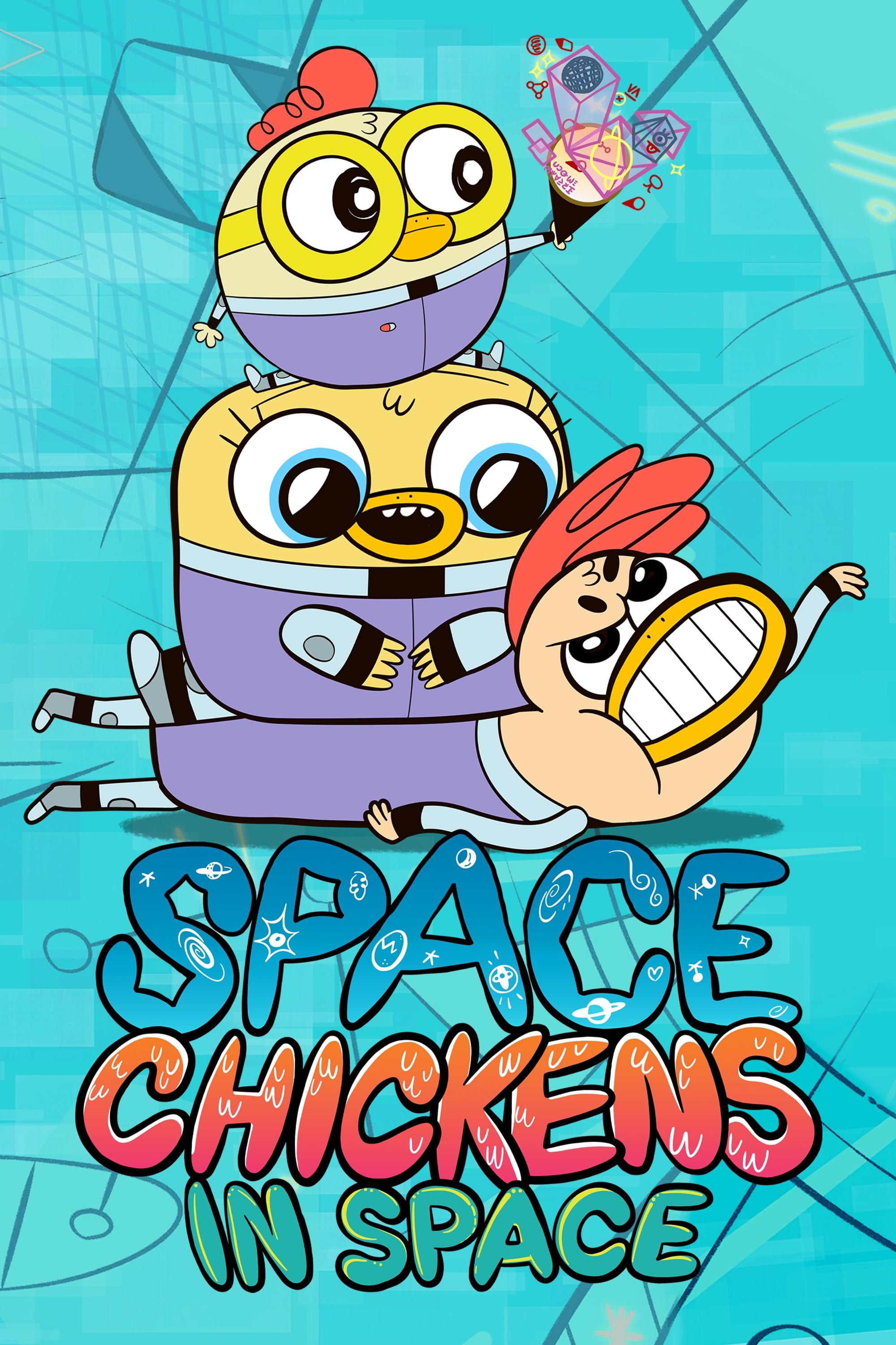 Poster de Frangos Estelares no Espaço