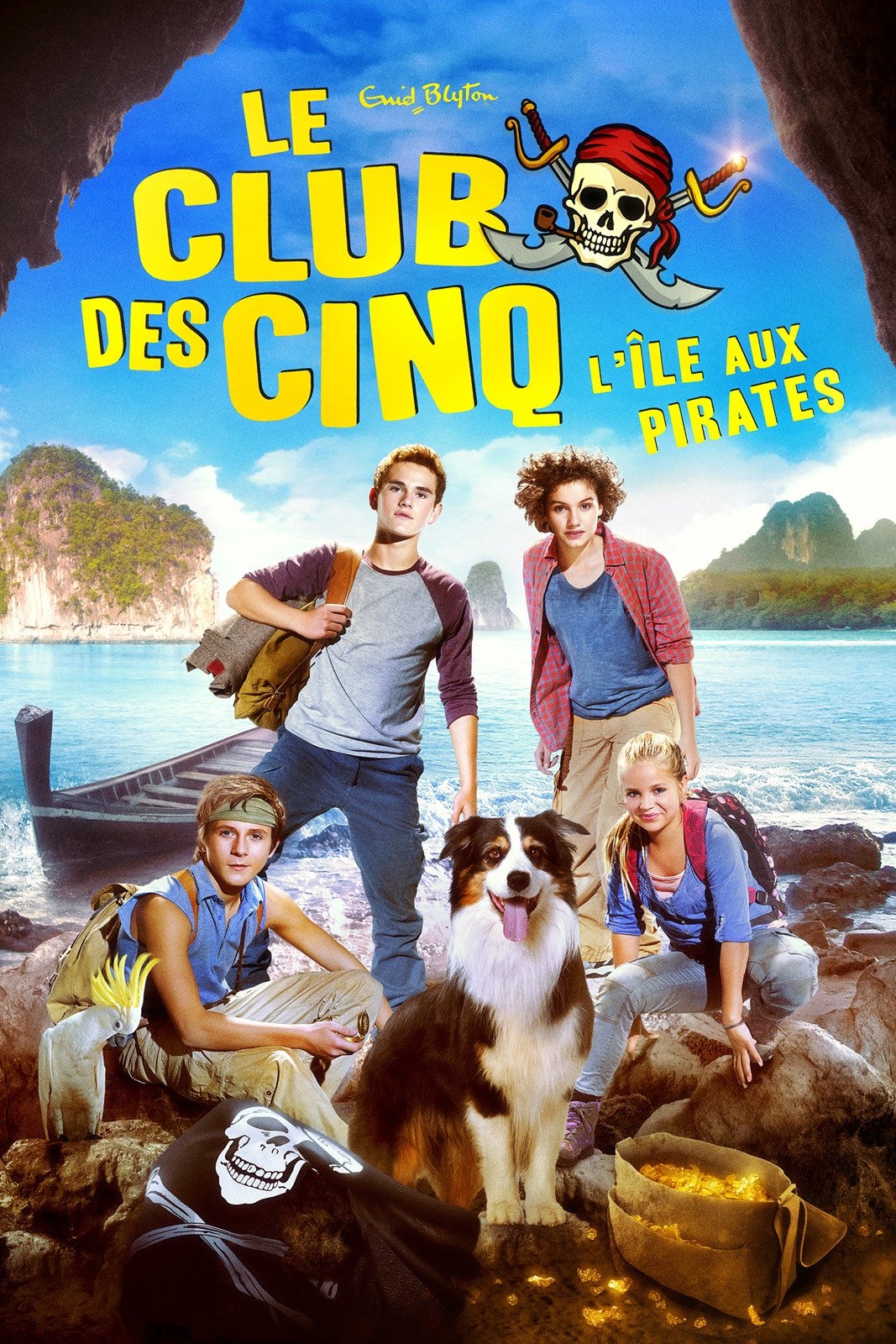 Affiche du film Le club des cinq - L'île aux pirates