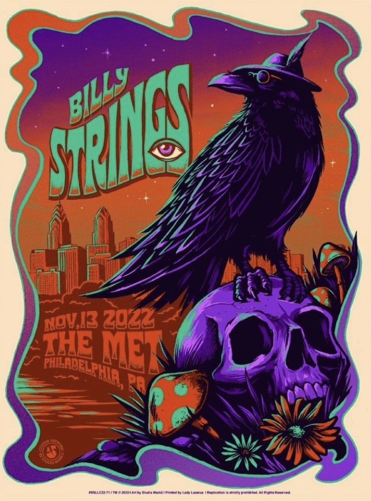 Poster de Billy Strings | 2022.11.13 — The Met - Philadelphia, PA