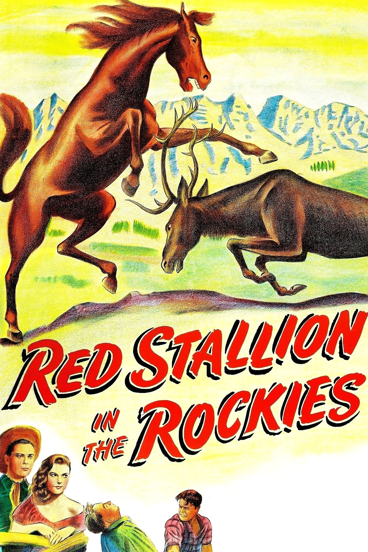 Poster de Red Stallion In The Rockies