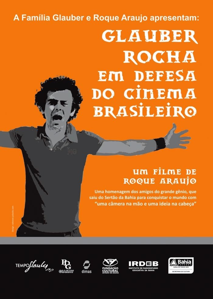 Poster de Glauber Rocha em Defesa do Cinema Brasileiro