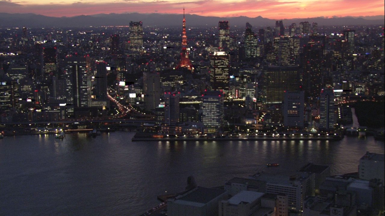 Virtual Trip: Tokyo Twilight from the Air