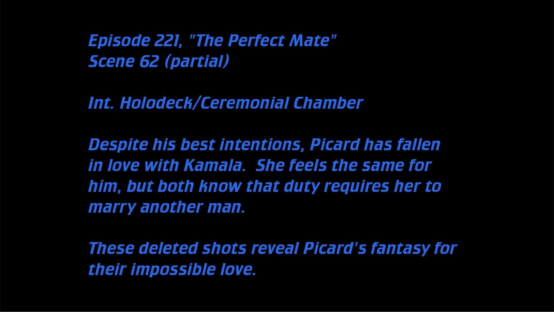 Deleted Scenes: S05E21 – The Perfect Mate