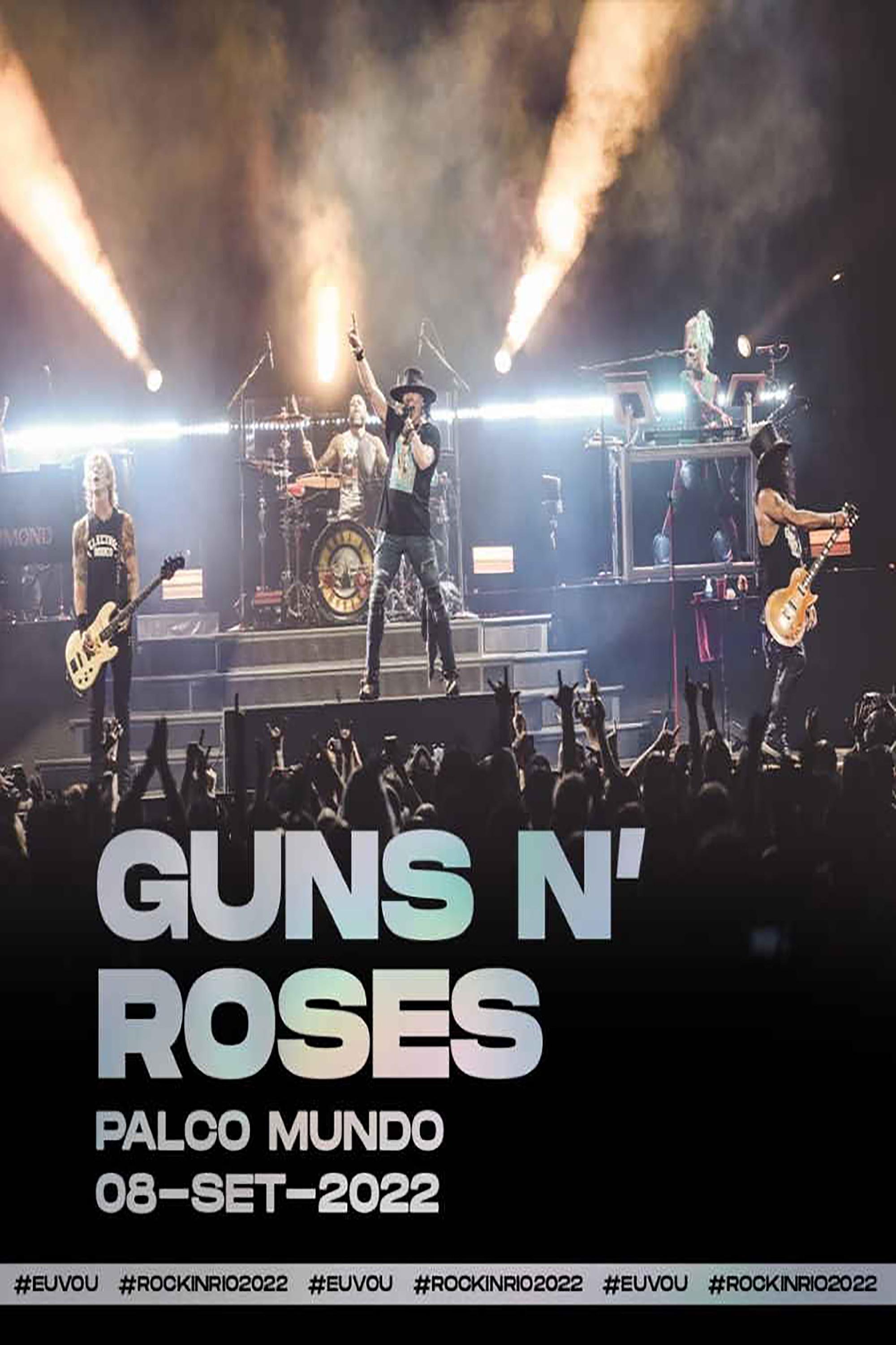 Poster de Guns N' Roses - Rock in Rio 2022