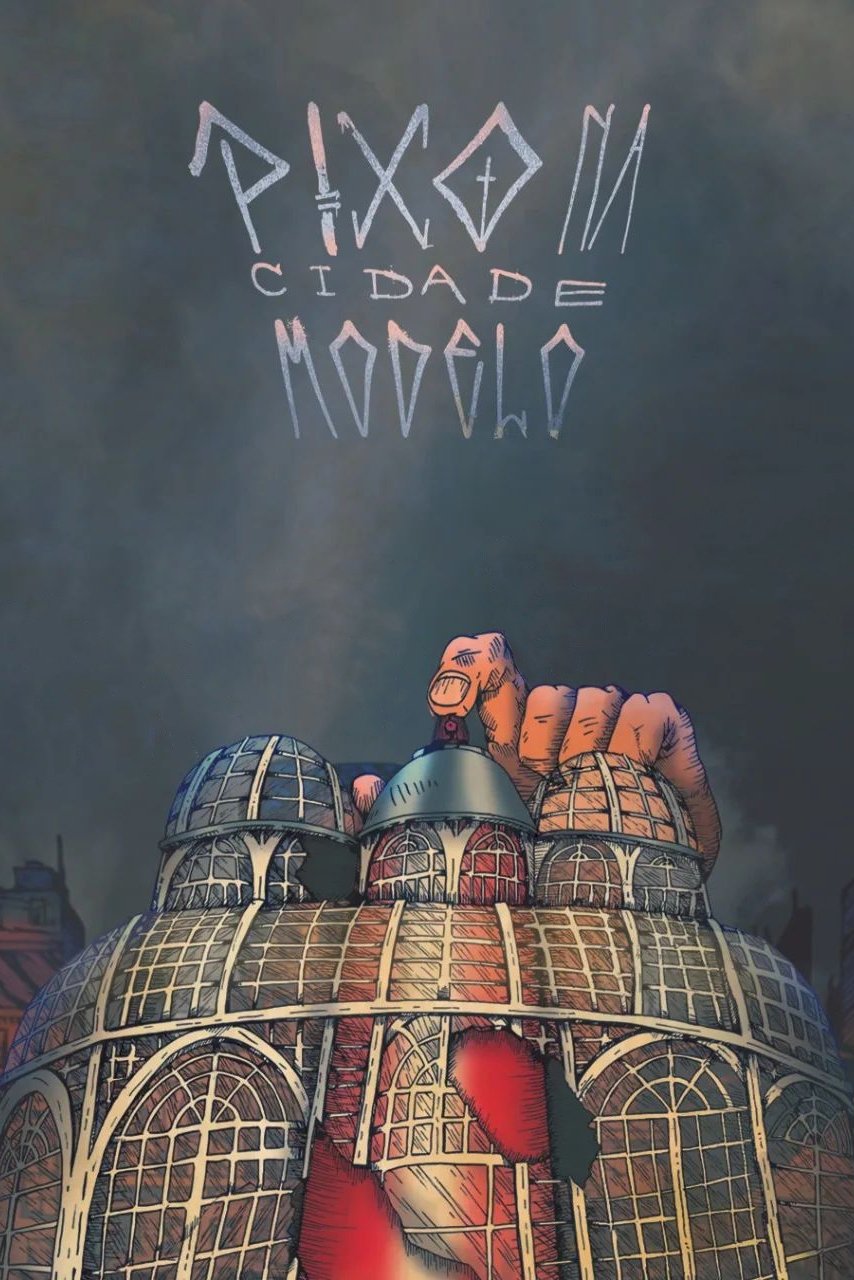Poster de Pixo na cidade modelo
