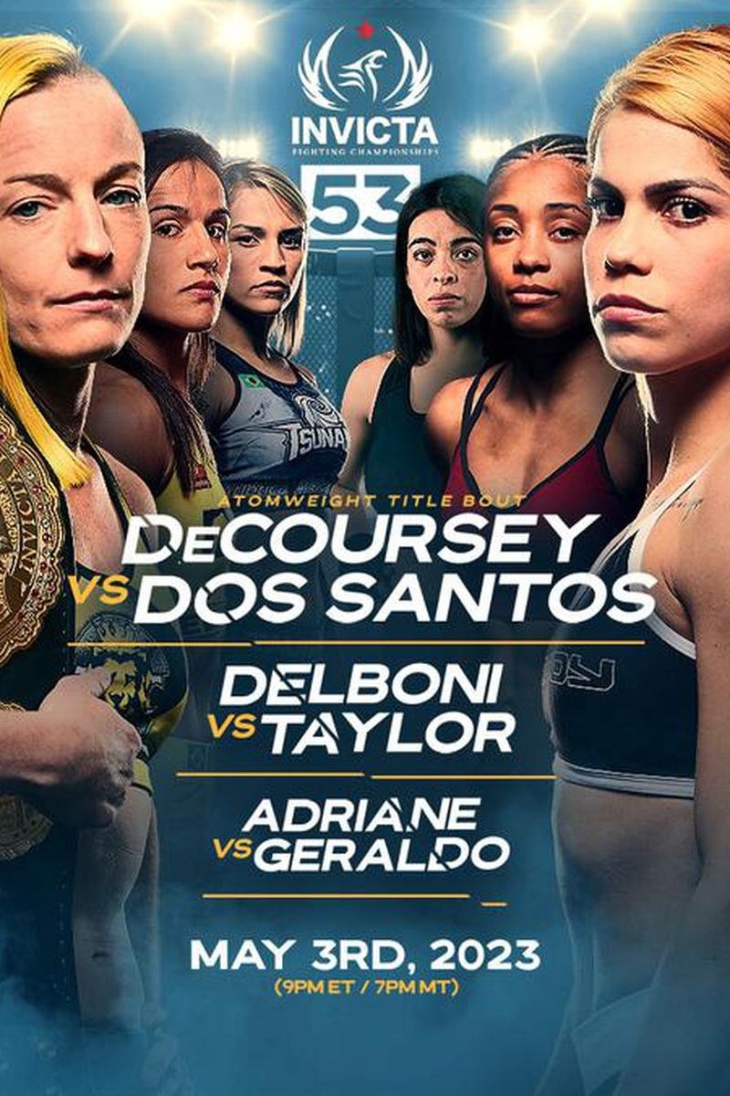 Poster de Invicta FC 53: DeCoursey vs. Dos Santos