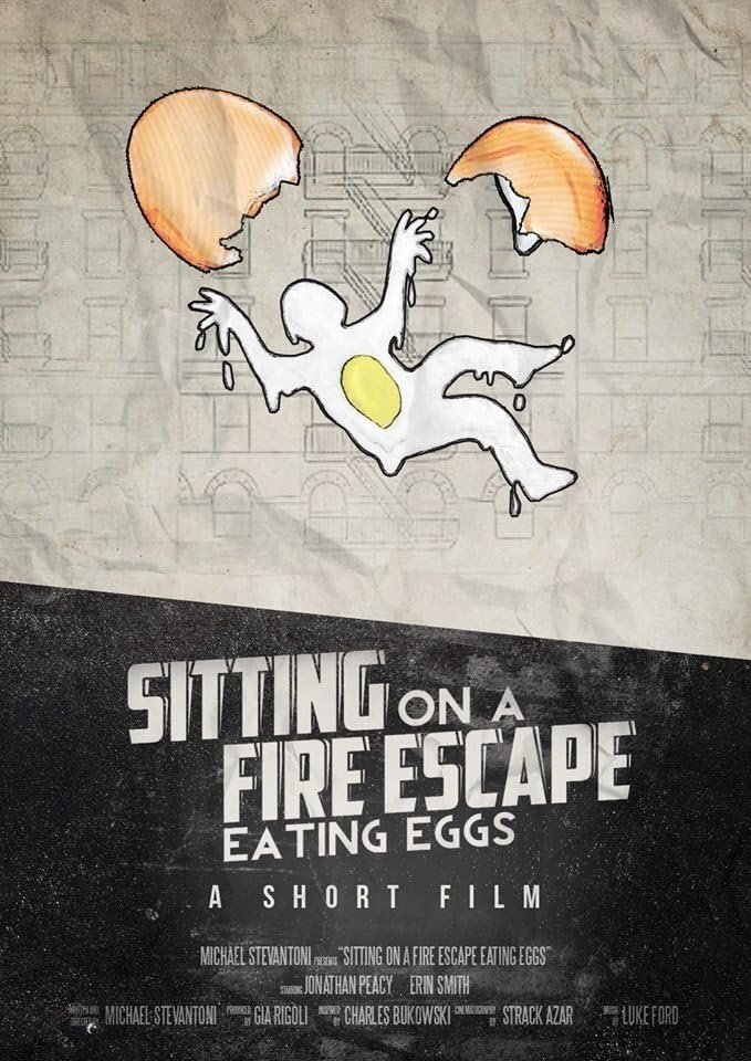 Poster de Sitting on a Fire Escape Eating Eggs