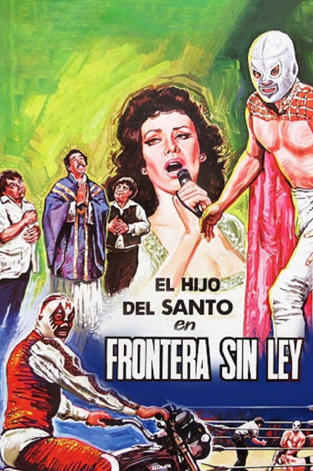 Affiche du film El hijo de Santo en frontera sin ley