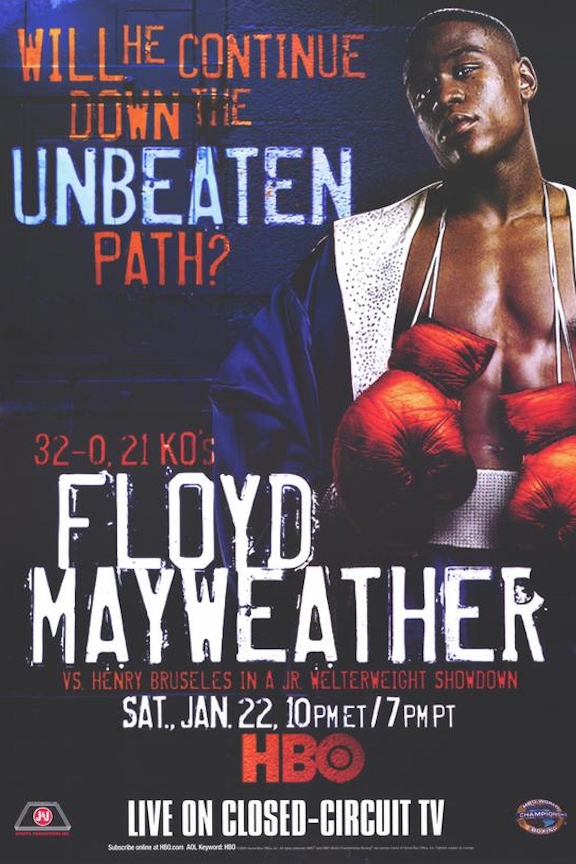 Poster de Floyd Mayweather Jr. vs. Henry Bruseles