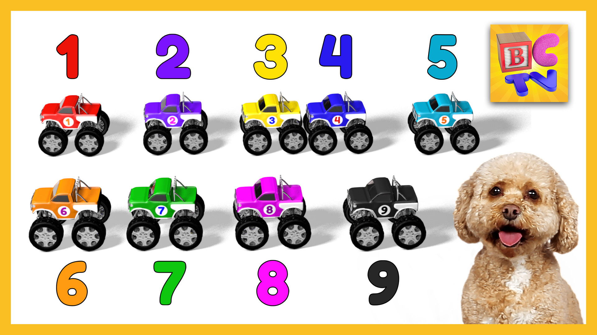 Counting Monster Trucks Part 1 - 1 to 10
